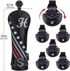 Big Teeth Golf Cover USA Stripe and Star Headcover Covers, Driver Fairway Wood - Image 2