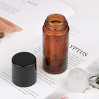 2Pcs Brown 30ml Glass Essential Oil Roller Bottles Refillable Roll on Bottles - Image 4