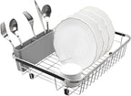 SANNO Expandable Dish Drying Rack, Dish Drainer, Dish Plate Holder Basket in - Image 4