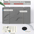 Stone Drying Mat for Kitchen Counter19.7"x 15.7"- 180° Steam-Cured for Smooth - Image 6