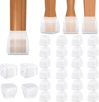 BALEINE 24 Pack Silicone Chair Leg Floor Protectors, Stool Leg Protectors Cap by BALEINE