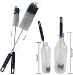 NewFerU Wire Bottle Cleaning Brush Set Small Large Thin Long Handle, Utility - Image 2