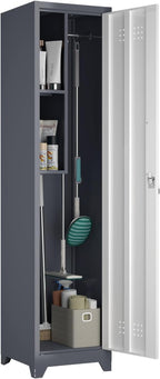 Metal Broom Storage Cabinets, Narrow Cabinet by STEELIST