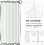 DWCN French Door Curtains – Rod Pocket Thermal Curtain - Image 3