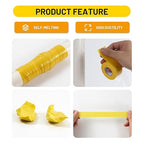 Self Fusing Silicone Tape 2 Rolls 1 in x 10' Yellow Waterproof Rescue Tape - Image 4