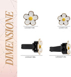 6pcs Flowers Car Air Freshener Vent Clips, 3cm/2.7cm Refillable Daisy Decor - Image 6