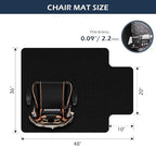 SALLOUS Office Chair Mat for Carpet, 48in x 36in Heavy Duty, Gaming Chair Mat - Image 2