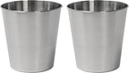 happimess HPM1113C-SET2 Nolan Modern Classic Smooth Steel 2 Gal Waste Bin by Happimess