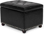 Joveco Leather Storage Ottoman, by Joveco