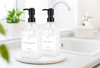 Emerson Essentials Glass Soap Dispenser Set – 16 oz 2-Pack – Refillable Dish & - Image 4