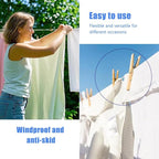 Retractable Clothesline Used to Outdoor，49 feet PVC Line Retracting，Including - Image 6