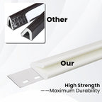 V Shape Foam Weather Stripping Door Frame Seal Strip 19.7FT Brown, Draft Stopper - Image 4