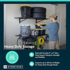 StoreYourBoard 2-Pack Heavy Duty Wall Shelves – Wall-Mounted Garage Storage - Image 4