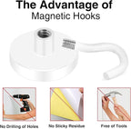 MIKEDE Magnetic Hooks Heavy Duty, 150LB Super Strong Magnetic Hooks - Image 5