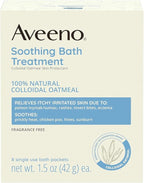 Aveeno Fragrance Free Soothing Bath Treatment, 100% Natural Colloidal Oatmeal - Image 6