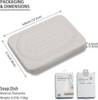 Diatomite Soap Dish for Kitchen Organizer, Quick Dry Sink Caddy Holder for - Image 5