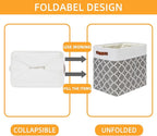 DULLEMELO Storage Baskets Large 17"x12"x15" Foldable Rectangular Storage Bins - Image 3