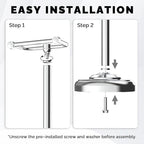 Toilet Paper Holder Stand, Polished Chrome Toilet Paper Holder Free Standing - Image 8