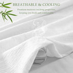 100% Waterproof California King Mattress Protector, Breathable Bamboo Rayon - Image 5