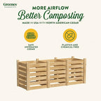 Greenes Fence Cedar Wood Composter - Image 2