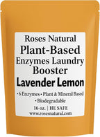 Natural Enzyme Laundry Booster – Lavender Lemon | 6 Enzymes | Biodegradable | by RosesNatural