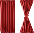 DWCN French Door Curtains – Rod Pocket Thermal Blackout Curtain - Image 7