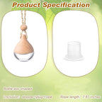 BBTO 50 Pcs Hanging Car Air Freshener Car Diffuser Bottles Empty Glass Perfume - Image 3