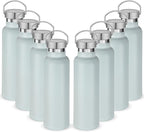 Neihepal 20 oz Insulated Water Bottles Bulk 8 Pack, Stainless Steel Double Wall by Neihepal