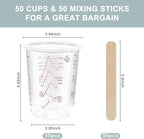 50-Pack Mixing Cups Set Paint Mixing Cups 20 oz - Image 2