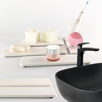 2 Pcs Water Absorbing Stone Trays, Kitchen/Bathroom Sink Soap Dish, Diatomite - Image 8