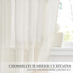NICETOWN Linen Curtains 50 Inches Long - Image 2