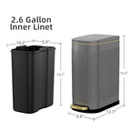 KUK Slim Bathroom Trash Can - Image 6