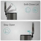 3.2 Gallon Small Bathroom Step Trash Can - Image 4