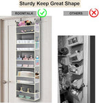2 Pack Over The Door Hanging Organizer 5-Shelves and 10 Side Pockets, Over The - Image 3