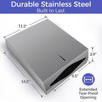Paper Towel Dispenser Wall Mount, Brushed Stainless Steel Commercial Paper - Image 5