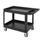 Utility Service Cart 2-Shelf 500 Lbs Capacity, Heavy Duty Rolling Cart by Unknown
