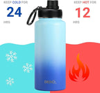 DRINCO Stainless Steel Water Bottle Spout Lid Vacuum Insulated Double Wall - Image 3