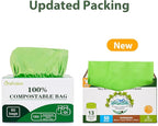 Compostable Bags, Trash bags 13+ gallon tall kitchen, Compostable Trash Lawn & - Image 2