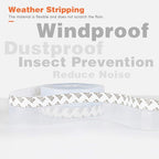26 Feet Silicone Seal Strip, Door Weather Stripping Window Sealing Tape - Image 2
