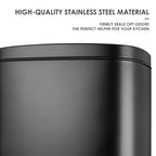AthLike Trash Can, Stainless Steel Kitchen Garbage Can, Step Waste Bin - Image 3