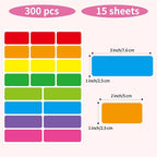 STARLIBOO Removable Labels, Removable Colored Labels Stickers, Self-Adhesive - Image 2