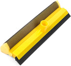 11.6" Window Squeegee with Scrubber, 2-in-1 Car Glass Cleaning Kit with Sponge by Opow