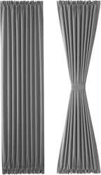 DWCN French Door Curtains – Rod Pocket Thermal Blackout Curtain - Image 7