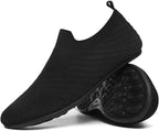 QZKDM Lightweight Slip on Grip Indoor House Slippers Barefoot Non Slip Home by QZKDM