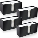 4Pack Black Acrylic Countertop Paper Towel Dispenser, Napkin Dispenser by Unknown