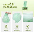 Compostable Trash Bags, Small Compost Bags 3 Gallon, Extra Thick 0.8 Mils - Image 2