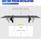4Pack 2x6ft Garage Shelving Wall Mounted, 2400 Lbs Heavy Duty Garage Wall - Image 7