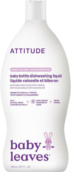 ATTITUDE Baby Dish Soap and Bottle Cleaner, EWG Verified Dishwashing Liquid by ATTITUDE