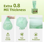 Compostable Trash Bags 3 Gallon, Extra Thick 0.8 Mils, ASTM D6400, OK Compost - Image 2