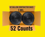 Contractor Heavy Duty Trash Bags 42 Gallon | 52 Count | 3 MIL | 32.8" X 46" | - Image 5